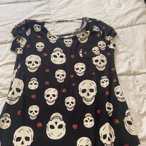 Skull tshirt dress